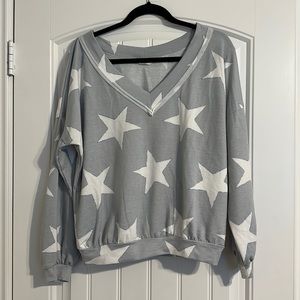 Altar’d State Star V-neck Sweatshirt
